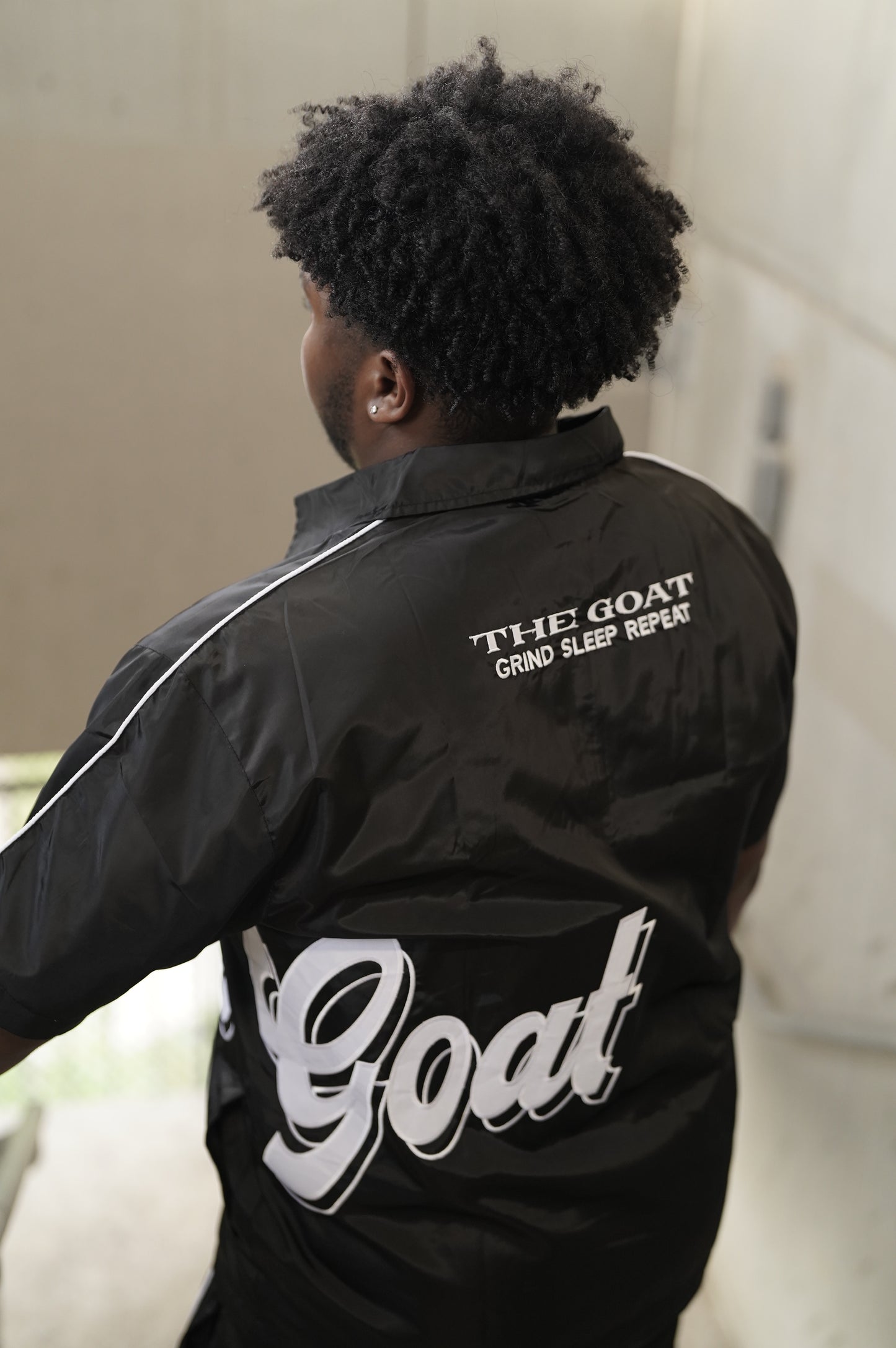 THE GOAT BLACK & WHITE WINDBREAKER SHORT SET!