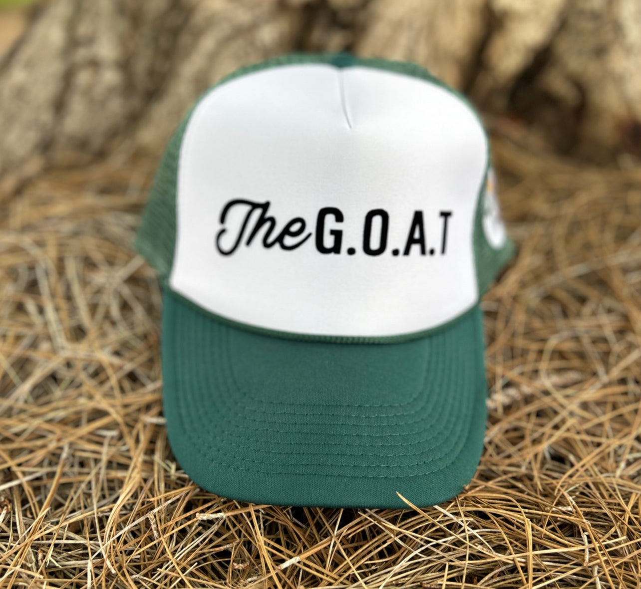The G.O.A.T Green/White Signature Hat