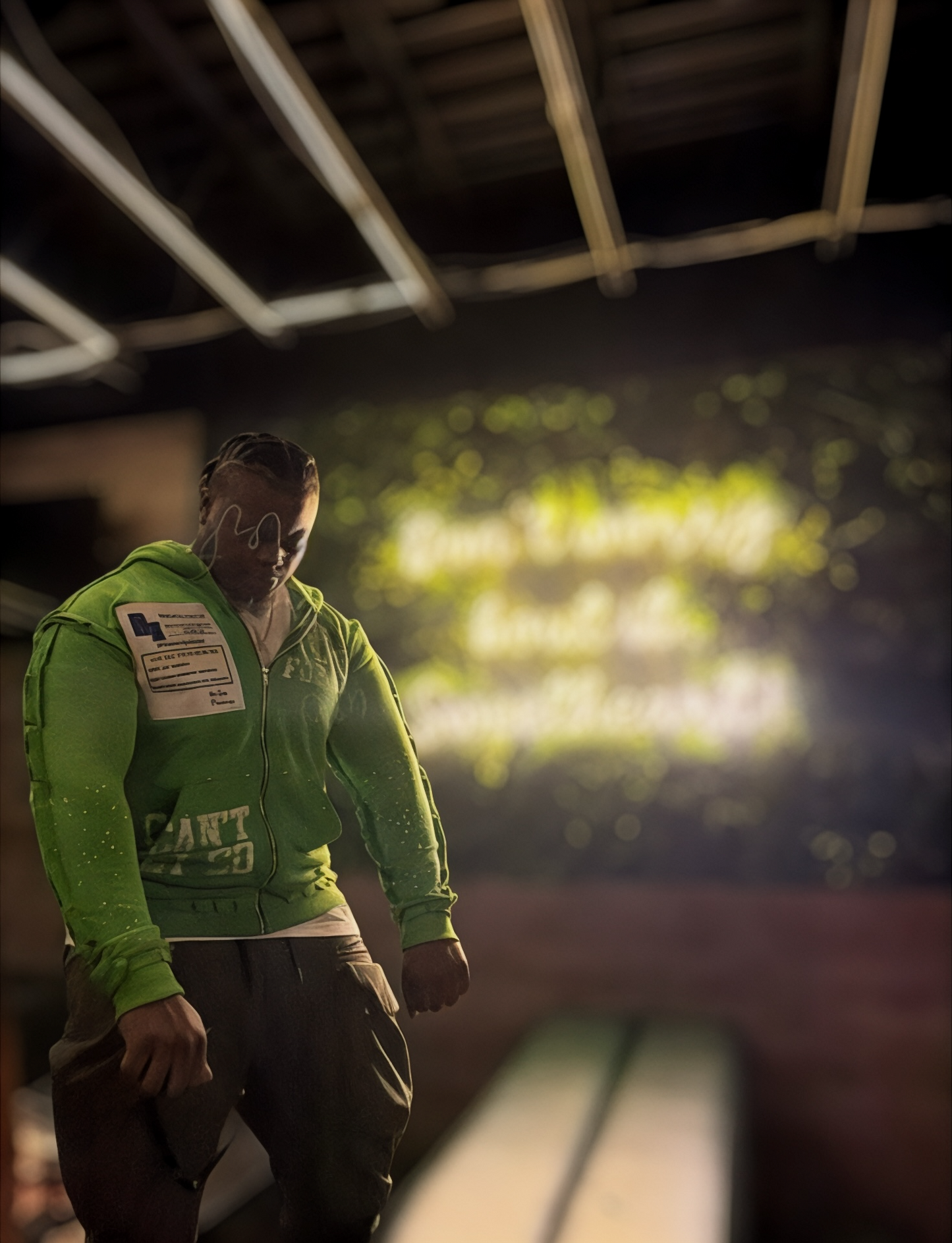 FABRICATED LOVE GREEN                   🎶I GOT A THANG FOR YOU🎶     ~LOVE SICK ZIP-UP