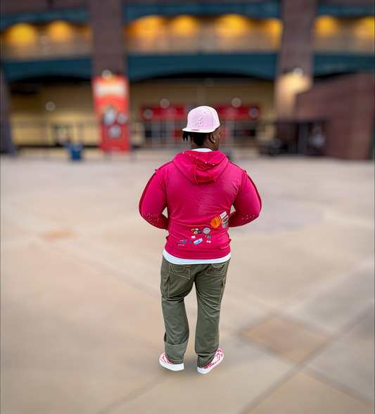 FABRICATED LOVE PINK                   🎶I GOT A THANG FOR YOU🎶     ~LOVE SICK ZIP-UP