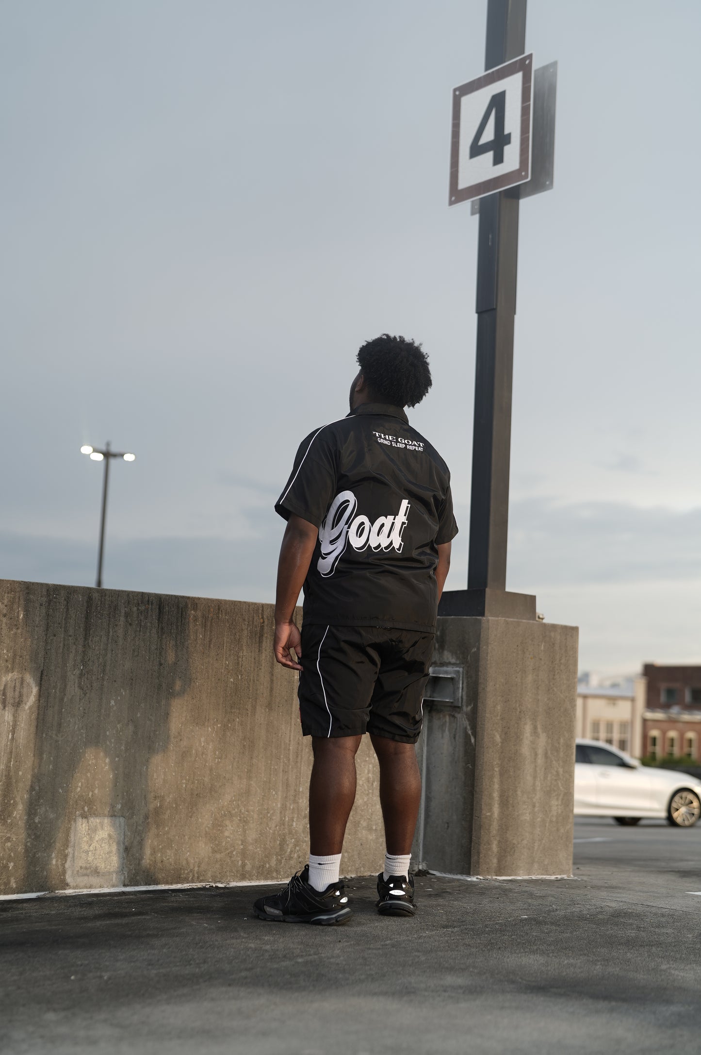 THE GOAT BLACK & WHITE WINDBREAKER SHORT SET!