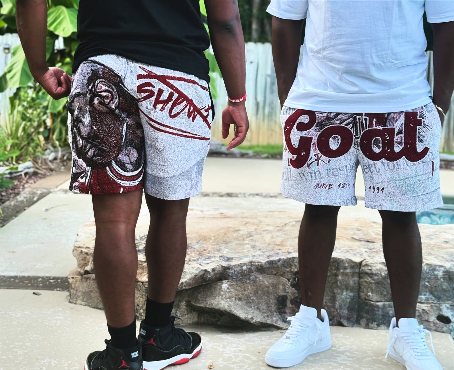 THE GREATEST OF ALL TIME “JORDAN” TAPESTRY SHORTS