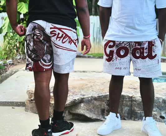 THE GREATEST OF ALL TIME “JORDAN” TAPESTRY SHORTS