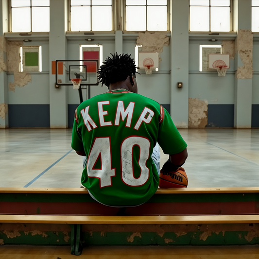 THE GOAT “KEMP” GRAPHIC PATCHED TEE.