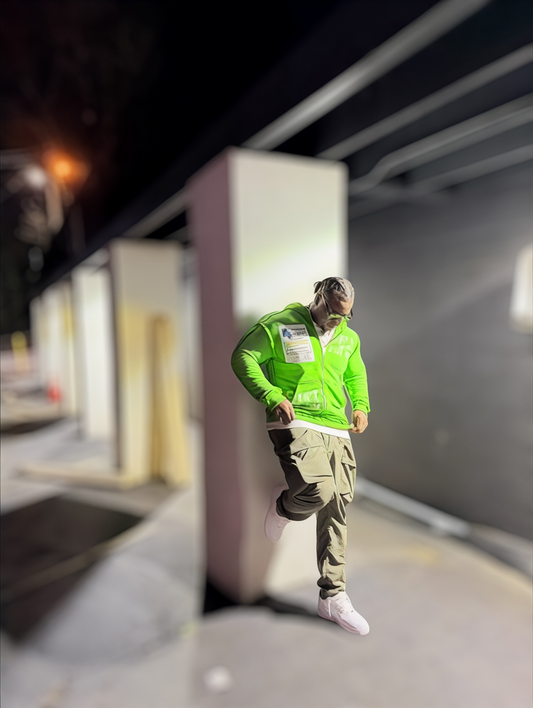 FABRICATED LOVE GREEN                   🎶I GOT A THANG FOR YOU🎶     ~LOVE SICK ZIP-UP