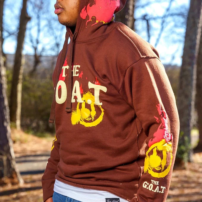 The G.O.A.T Brown “Enjoy The Process “ Hoodie