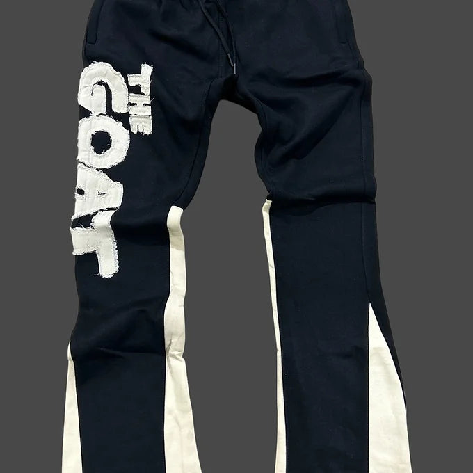 The G.O.A.T “ The Great Ali” Black & Ivory sweat pants