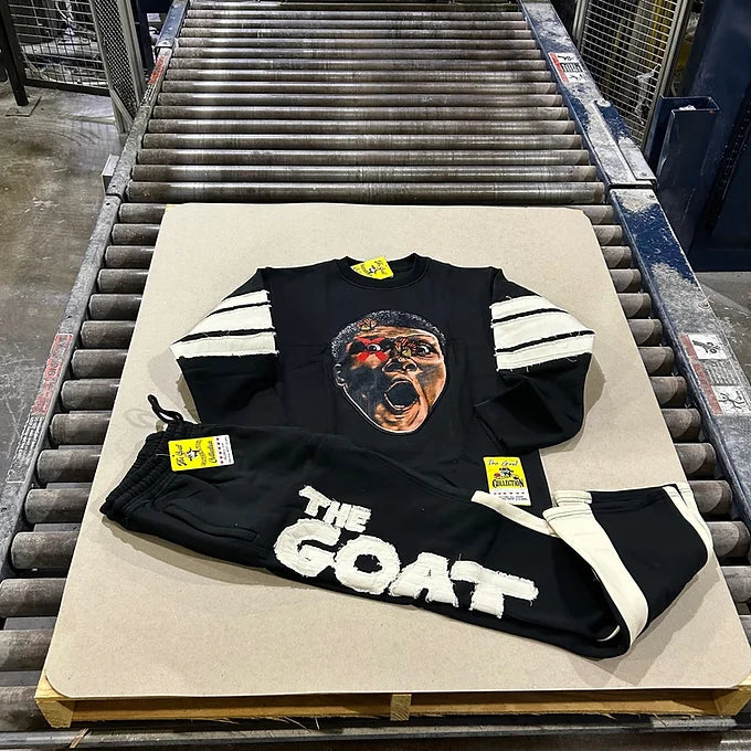 The G.O.A.T “ The Great Ali” Black & Ivory CREW